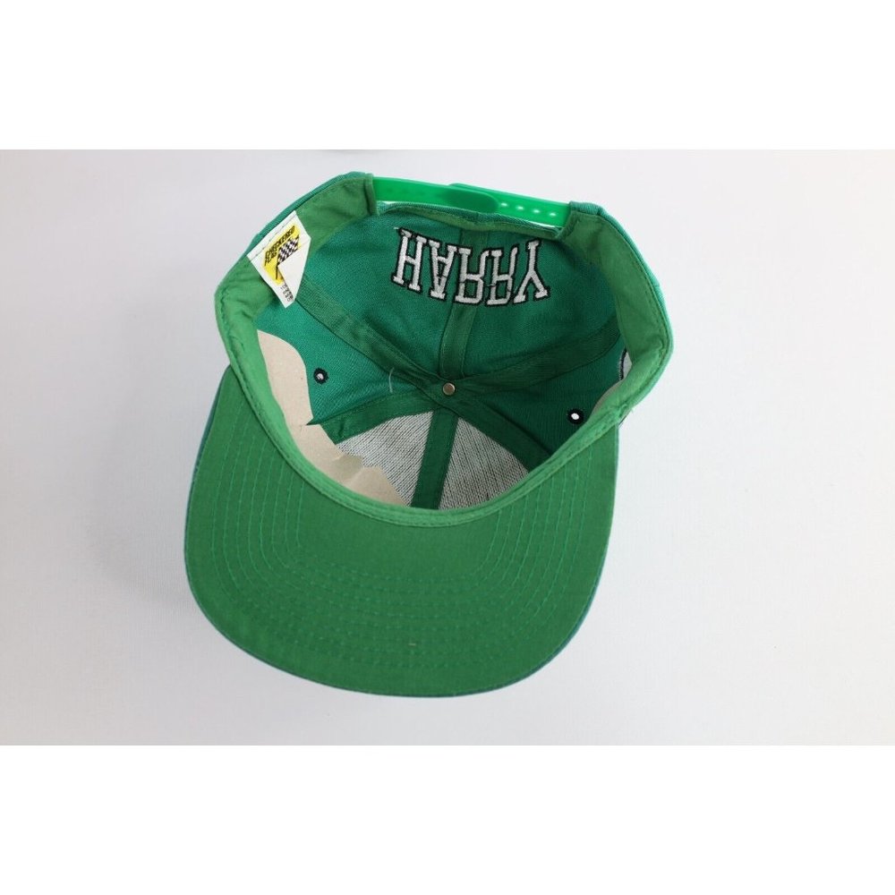 NOS Vintage 90s NASCAR Harry Gant Block Letter Spell Out Snapback Hat Green - Picture 5 of 7